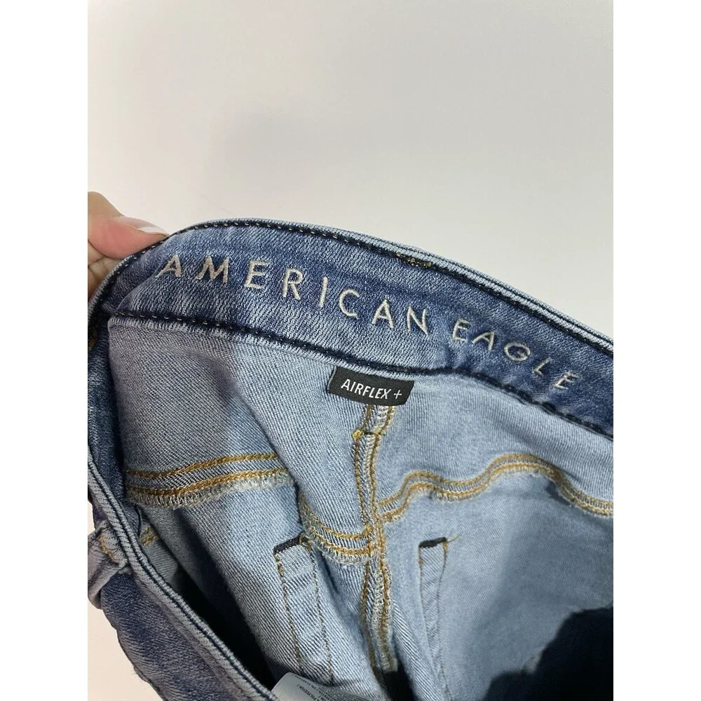 American Eagle Jeans Mens 33x30 Airflex+ Athletic Fit Tapered Leg Faded‎ Stretch